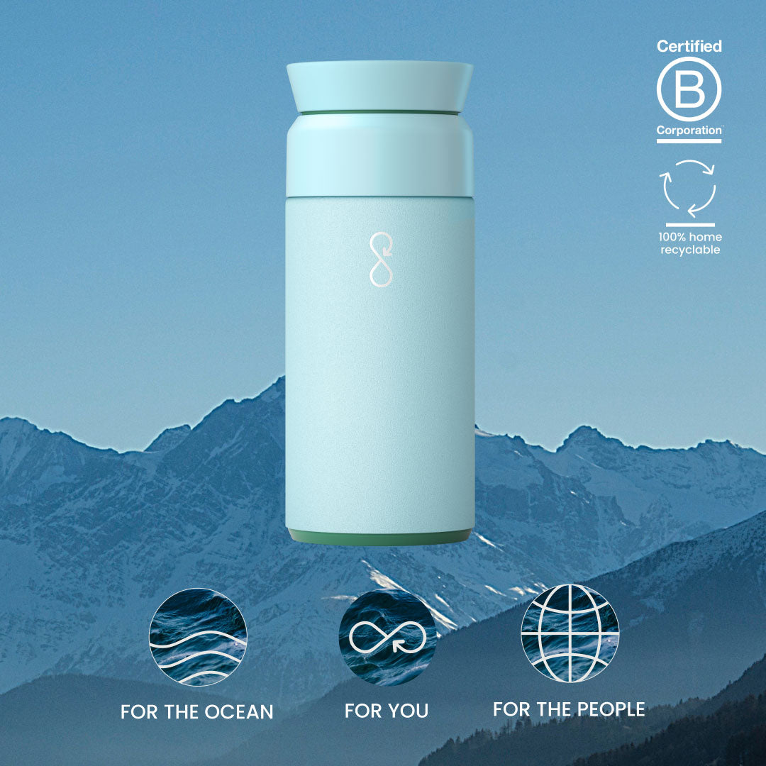 Ocean Bottle Brew Flask 350ml - Sky Blue | Redber Coffee Roastery