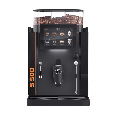 Rex-Royal S500 Bean-to-Cup Coffee Machine, Swiss-made for high-demand settings, with sleek design and advanced technology for barista-quality coffee in cafés, hotels, offices and restaurants I Redber