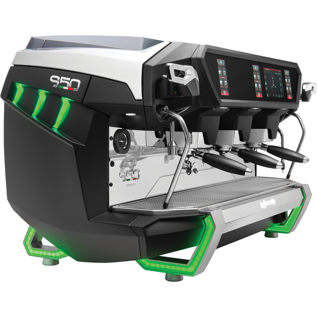 La Spaziale S50 professional 2-group espresso machine for coffee shops and restaurants, eco-friendly and high-performance coffee maker