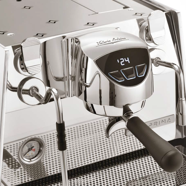 Victoria Arduino Eagle One Prima EXP coffee machine with Pure Brew technology and energy-efficient NEO engine in customisable colours, ideal for cafés, restaurants, and offices looking for premium, sustainable coffee solutions.