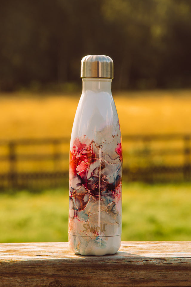 S’well Insulated Reusable Water Bottle 500ml - Rose Marble, Redber Coffee