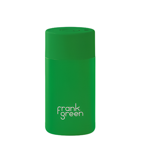 Frank Green 12oz/355ml Ceramic Reusable Cup with Button Lid - Evergreen | Redber Coffee