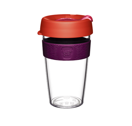 KeepCup Press Fit Original Clear Plastic Reusable Coffee Cup L 16oz/454ml - Anise | Redber Coffee