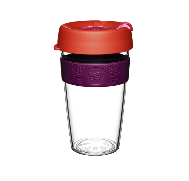 KeepCup Press Fit Original Clear Plastic Reusable Coffee Cup L 16oz/454ml - Anise | Redber Coffee