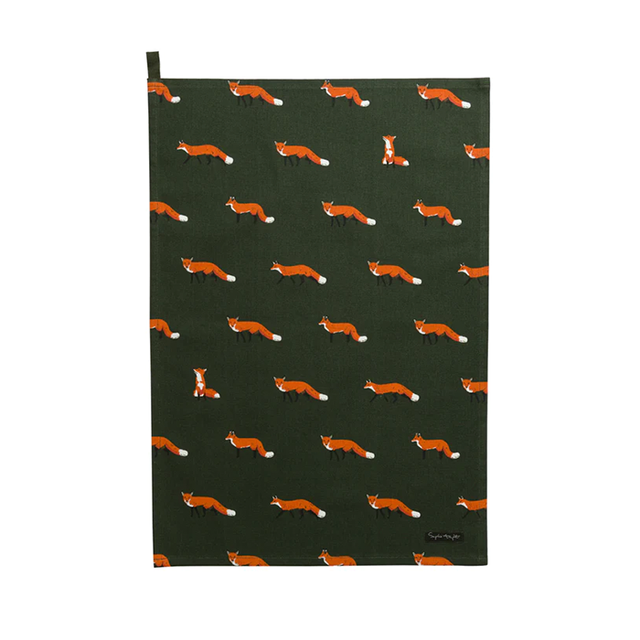 Sophie Allport Foxes Tea Towel