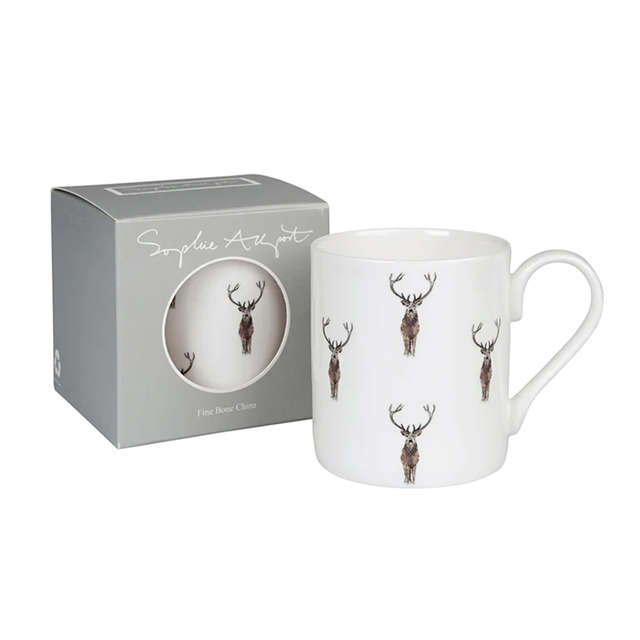 Sophie Allport Highland Stag Mug Large - 425ml (Gift Boxed)