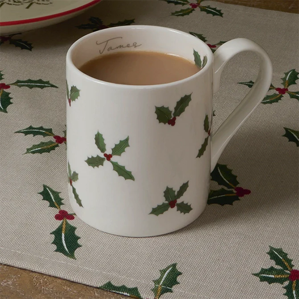 Sophie Allport Holly & Berry Mug - 425ml (Gift Boxed)