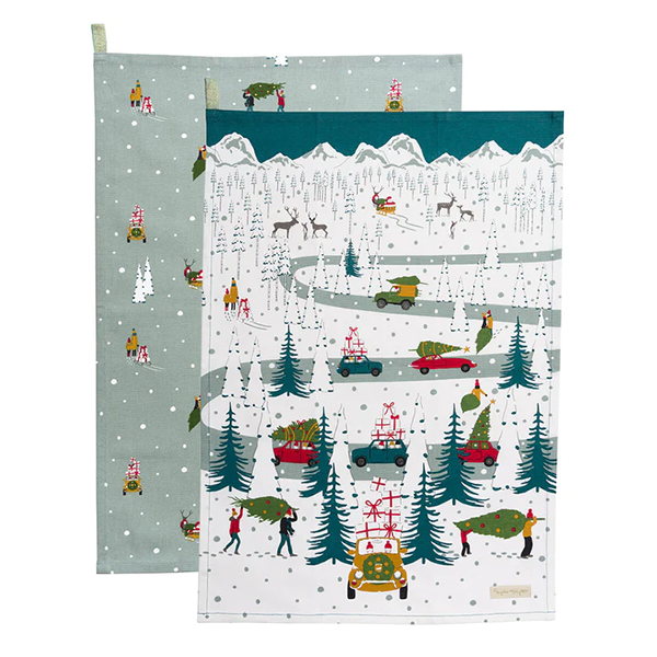 Sophie Allport Home For Christmas Tea Towel (Set of 2)