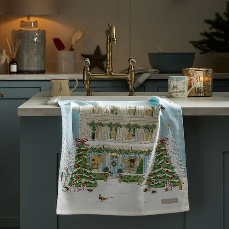 Sophie Allport Christmas House Tea Towel