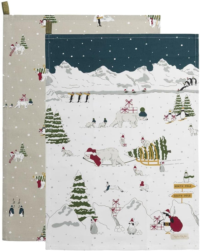 Sophie Allport Snow Season Tea Towel (Set of 2)