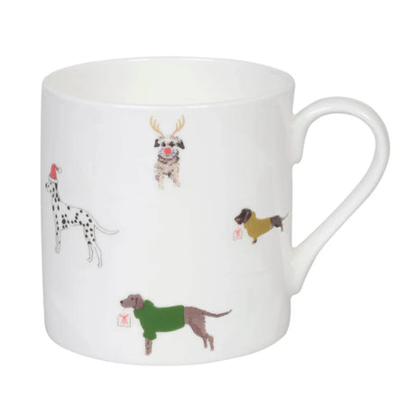 Sophie Allport Christmas Dogs Mug 275ml (Gift Boxed) I Redber Coffee