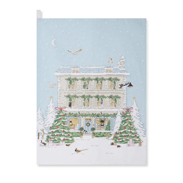 Sophie Allport Christmas House Tea Towel