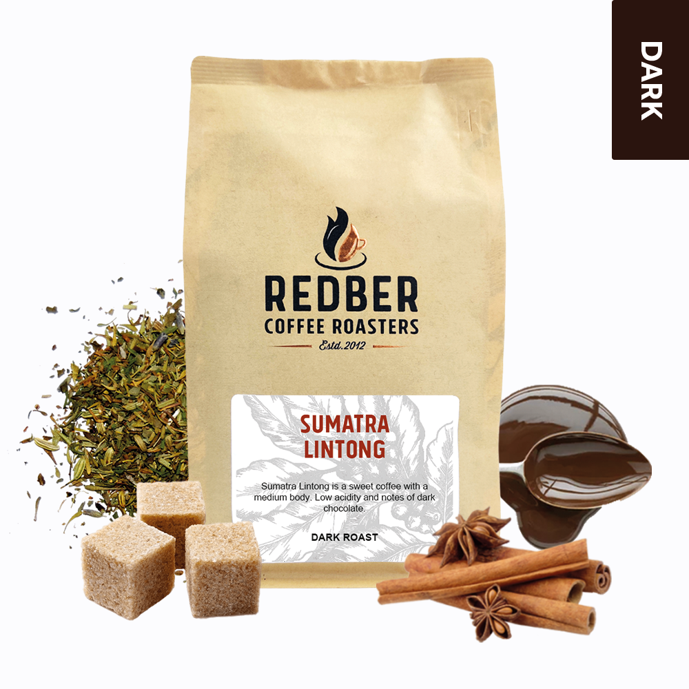 Redber, SUMATRA LINTONG GRADE 1 - Dark Roast Coffee, Redber Coffee