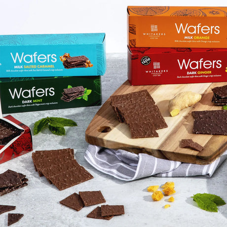 Whitakers Dark Chocolate Mint Wafer Thins 175g