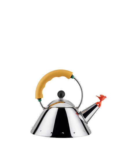 Alessi Kettle 9093, Yellow Handle 9093/1 Y I Redber Coffee