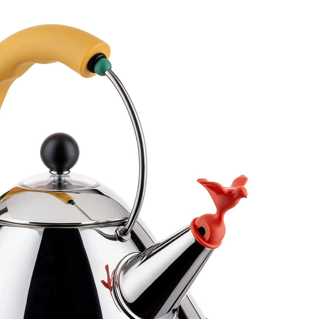 Alessi Kettle 9093, Yellow Handle 9093/1 Y I Redber Coffee