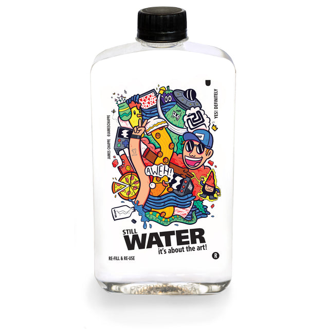 Yes! Definitely Bottled Water 500ml Featuring Design by James Chappe