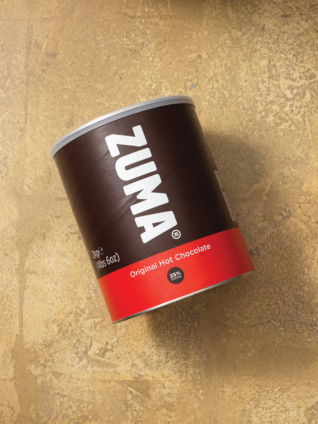 Zuma Original Hot Chocolate (25% Cocoa) 2kg Tin I Redber Coffee