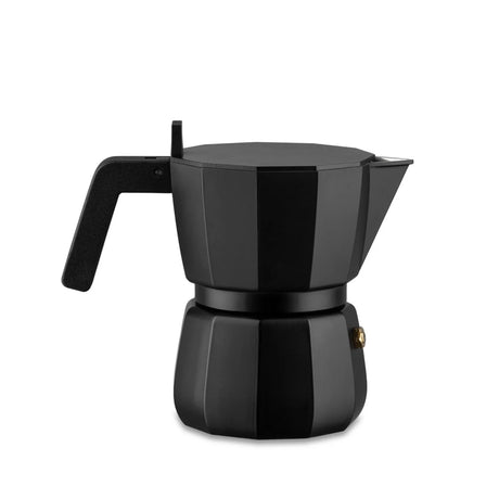 Alessi Moka 3 Cup Espresso Stovetop Coffee Maker - Black