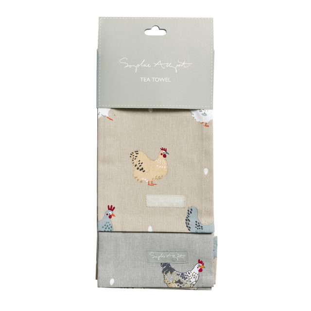 Sophie Allport Lay A Little Egg Hen Tea Towel (Set of 2) | Redber Coffee