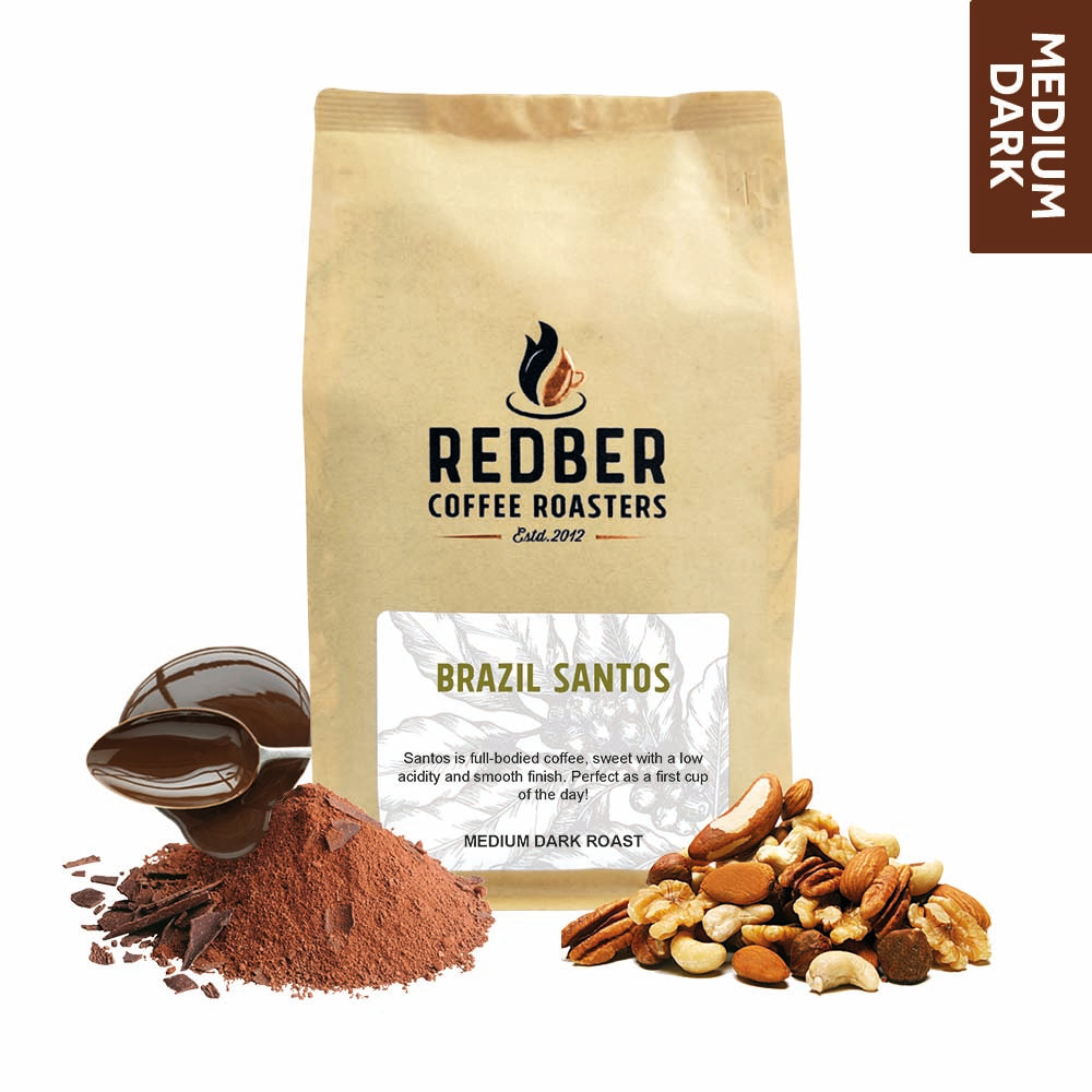 BRAZIL SANTOS - Medium-Dark Roast Coffee