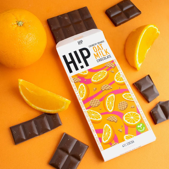 H!P Oat M!lk Chocolate Bar - Crunchy Chocolate Orange