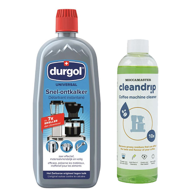 Durgol Universal Descaler 750ml & Cleandrip Cleaning Aid for Moccamaster