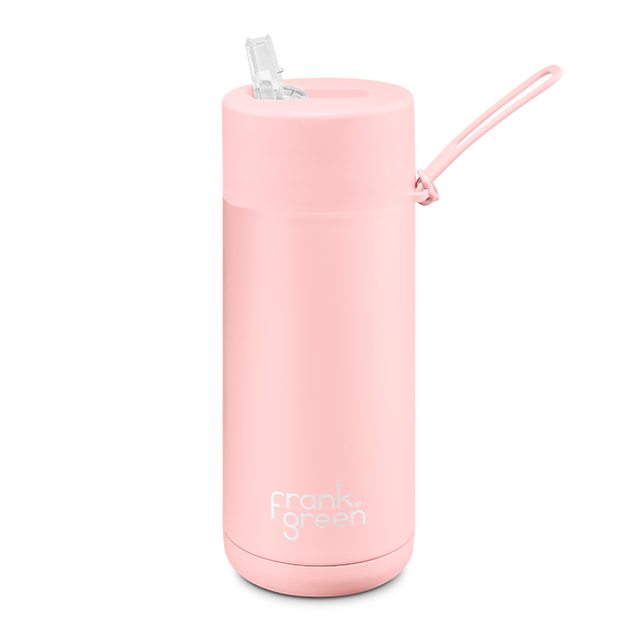 Frank Green 16oz/475ml Ceramic Reusable Bottle - Blushed