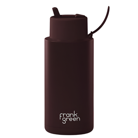 Frank Green 34oz/1005ml Ceramic Reusable Bottle - Chocolate | Redber Coffee