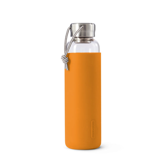 Black+Blum Glass Water Bottle 600ml - Orange