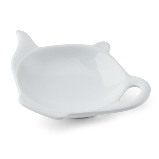 Mikasa Chalk Porcelain Teabag Tidy, 12cm, White | Redber Coffee