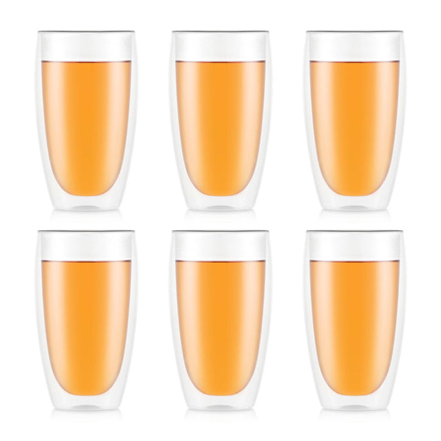 Bodum PAVINA 6pcs Double Wall Large Glasses, 0.45 l, 15 oz