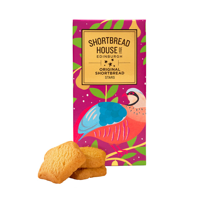 Shortbread House Christmas Partridge Shortbread Original Stars