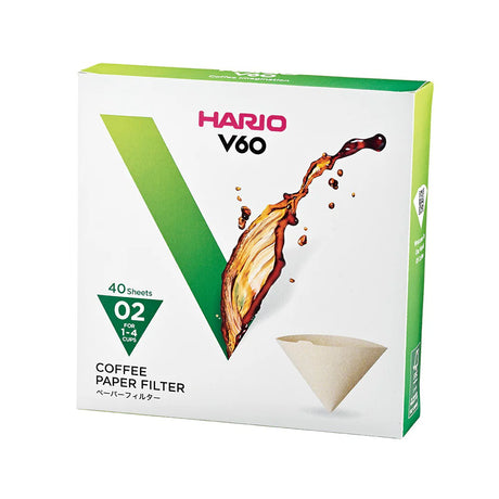 Hario V60 Coffee Filter Papers Size 02 - Brown