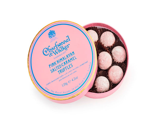 Charbonnel Et Walker, Charbonnel Et Walker Pink Himalayan Salted Caramel Truffles - 120g, Redber Coffee