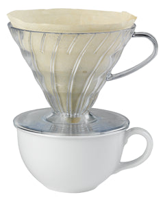 Hario, Hario V60 01 (1 Cup) Plastic Coffee Dripper - Clear, Redber Coffee