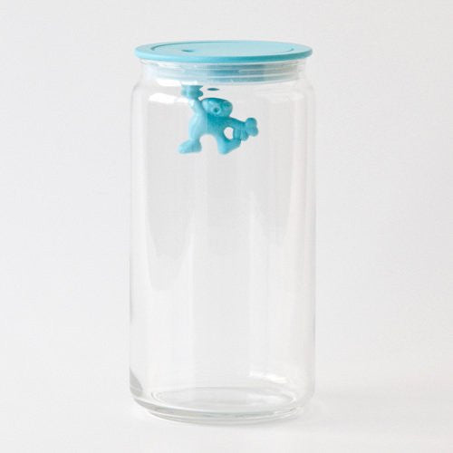 Alessi, Alessi Gianni Glass Storage Jar, 140 cl - Blue, Redber Coffee