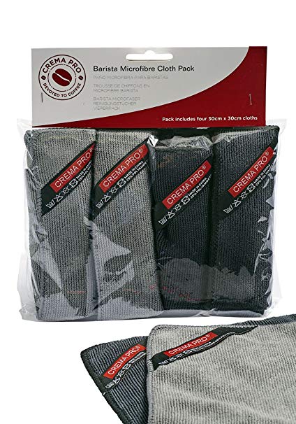 Crema Pro, Crema Pro Microfibre Cloth 4 Pack, Redber Coffee