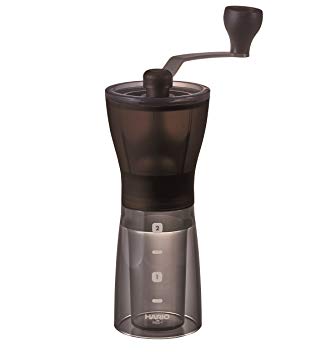 Hario, Hario MINI-Slim Plus Ceramic Burr Coffee Grinder, Redber Coffee