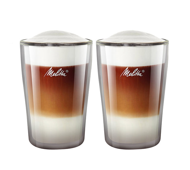 Melitta, Melitta Latte Macchiato Coffee Glasses Double Walled Set of 2 pcs, 0.30L, Redber Coffee