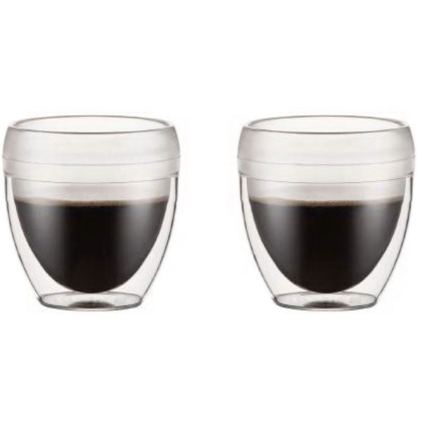 Bodum, Bodum Pavina Outdoor Set of 2 Double Wall Tumblers, 0.25l, 11848-10SA, Redber Coffee