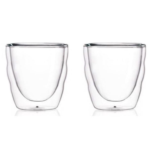 Bodum, Bodum Pilatus Double Wall Set of 2 Glasses, 0.08L - 11477-10, Redber Coffee