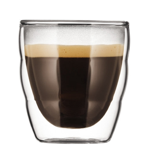 Bodum, Bodum Pilatus Double Wall Set of 2 Glasses, 0.08L - 11477-10, Redber Coffee