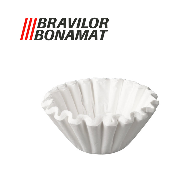 Bravilor Bonamat, Bravilor Paper Filter Cups, 1,000 pcs for Mondo/Matic/Novo/TH/Iso Filter Coffee Machines, Redber Coffee