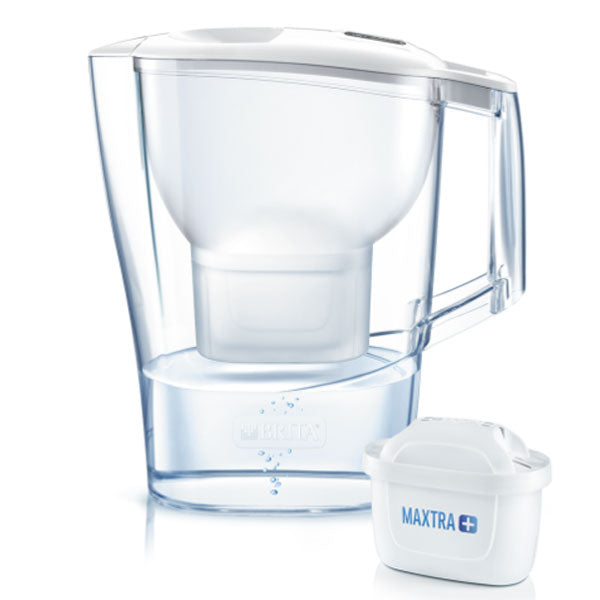 Brita, BRITA ALUNA Cool Water Filter Jug - 2.4L, White with 1 MAXTRA Cartridge, Redber Coffee