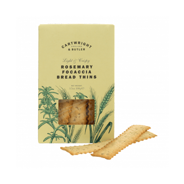 Cartwright & Butler, Cartwright & Butler Rosemary Focaccia Bread Thins, Redber Coffee