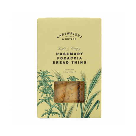 Cartwright & Butler, Cartwright & Butler Rosemary Focaccia Bread Thins, Redber Coffee