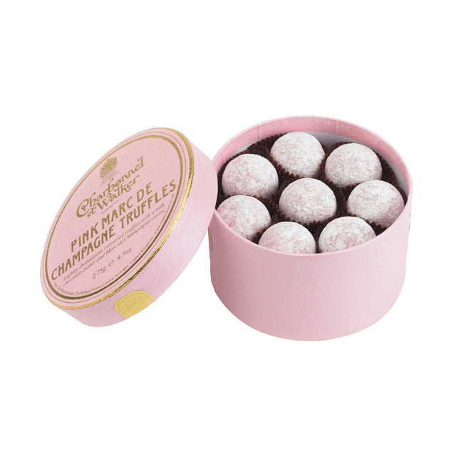 Charbonnel Et Walker, Charbonnel Et Walker Pink Marc de Champagne Chocolate Truffles - 275g, Redber Coffee