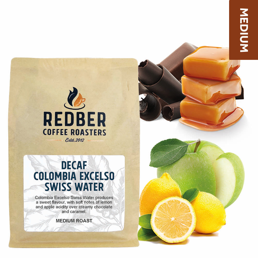 Redber, DECAF COLOMBIA EXCELSO SWISS WATER - Medium Roast, Redber Coffee