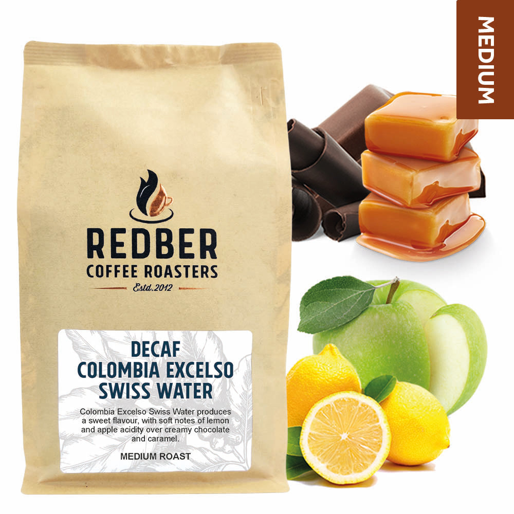 Redber, DECAF COLOMBIA EXCELSO SWISS WATER - Medium Roast, Redber Coffee